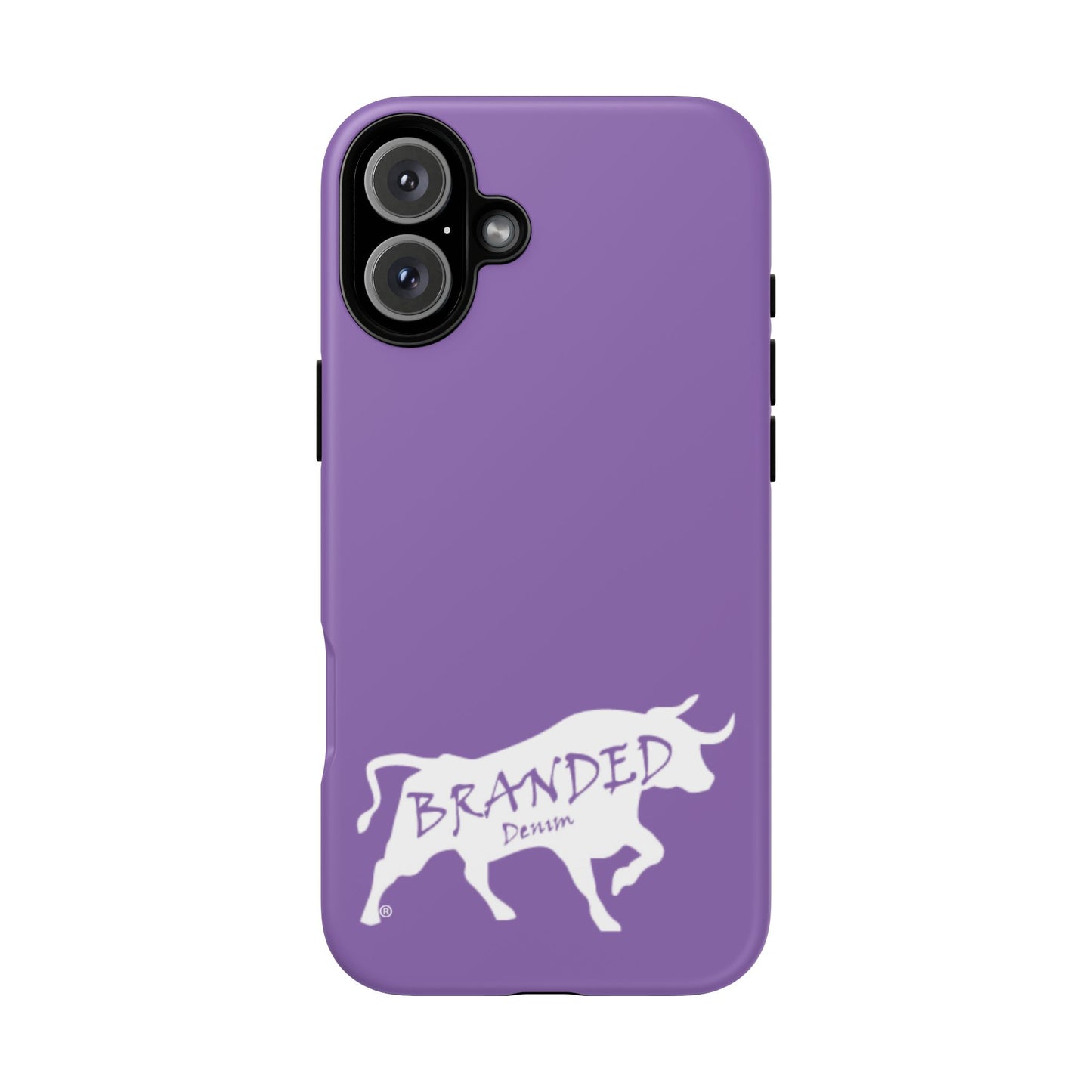 Purple Branded Denim Logo IPhone, Samsung, Google Tough Cases