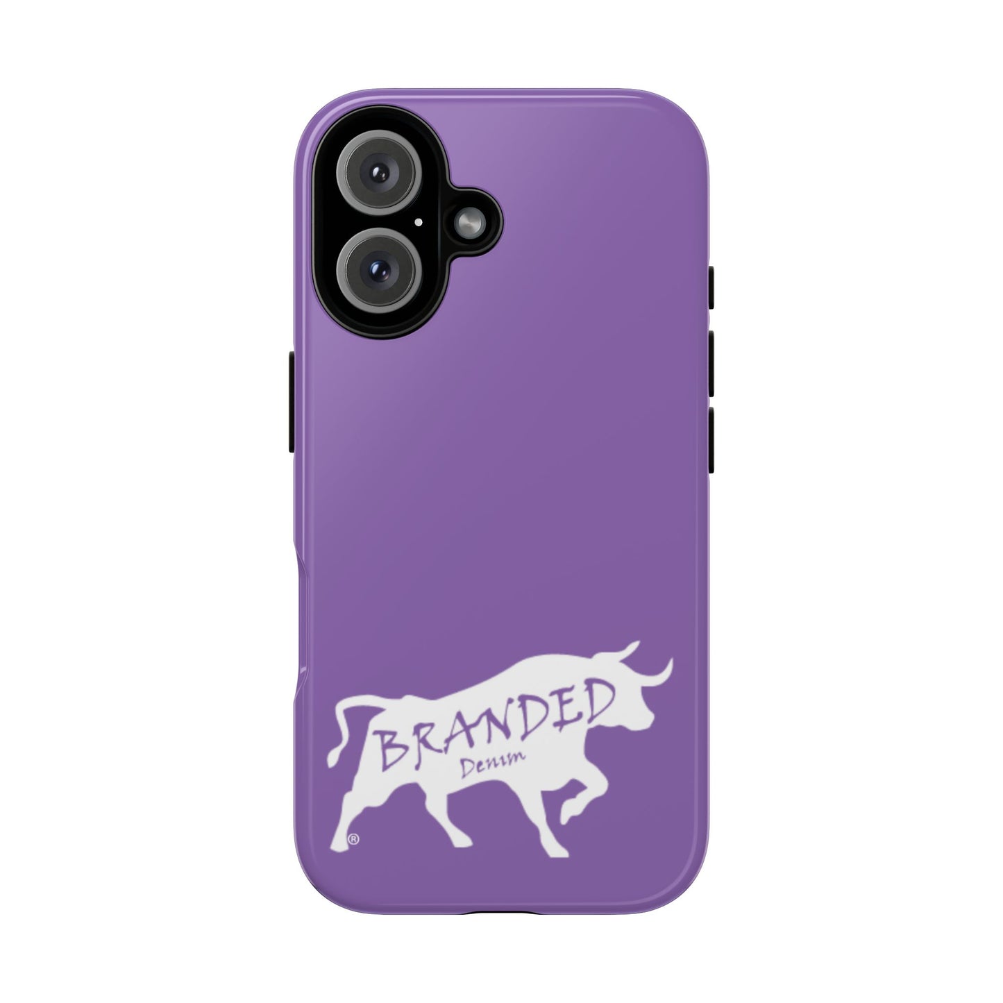 Purple Branded Denim Logo IPhone, Samsung, Google Tough Cases