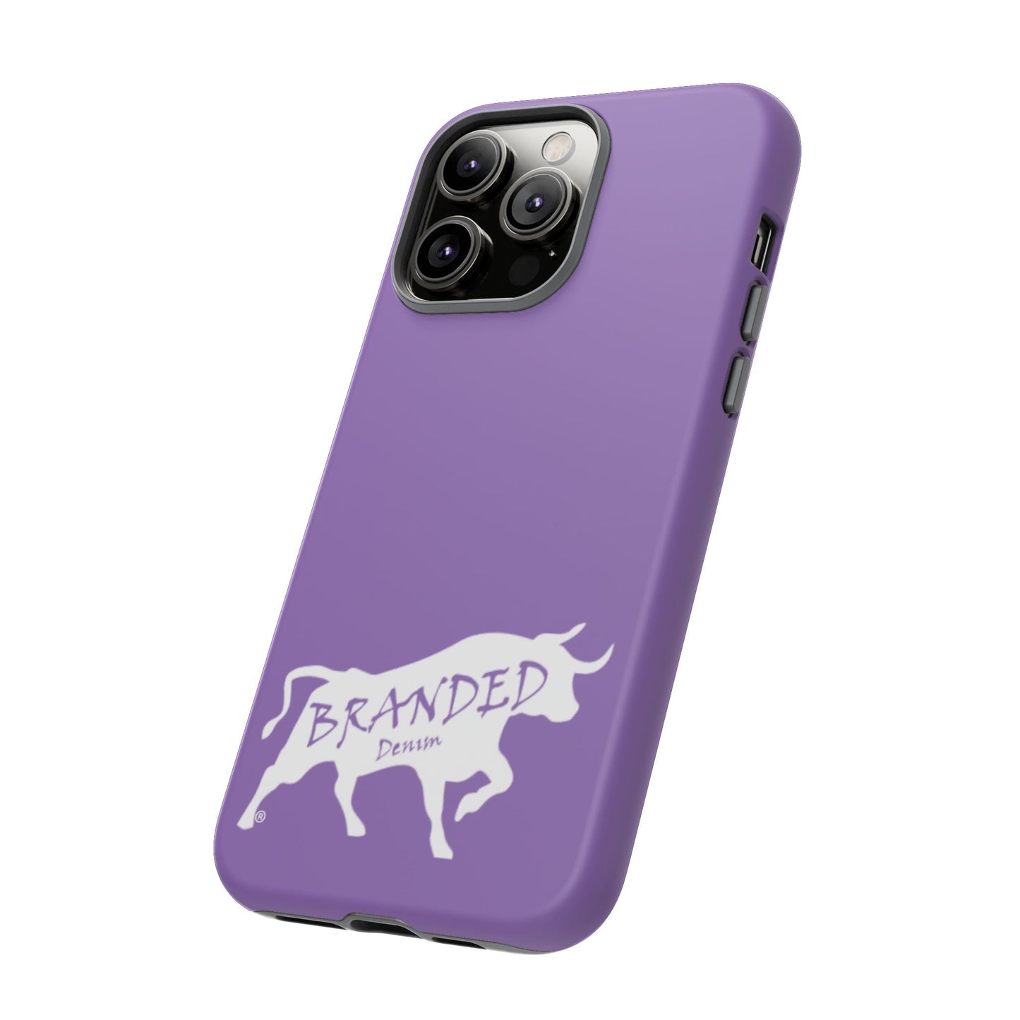 Purple Branded Denim Logo IPhone, Samsung, Google Tough Cases