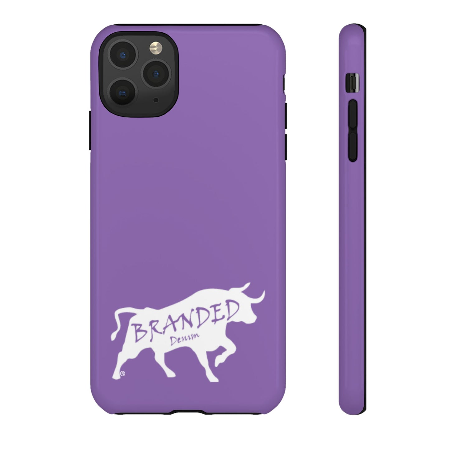 Purple Branded Denim Logo IPhone, Samsung, Google Tough Cases