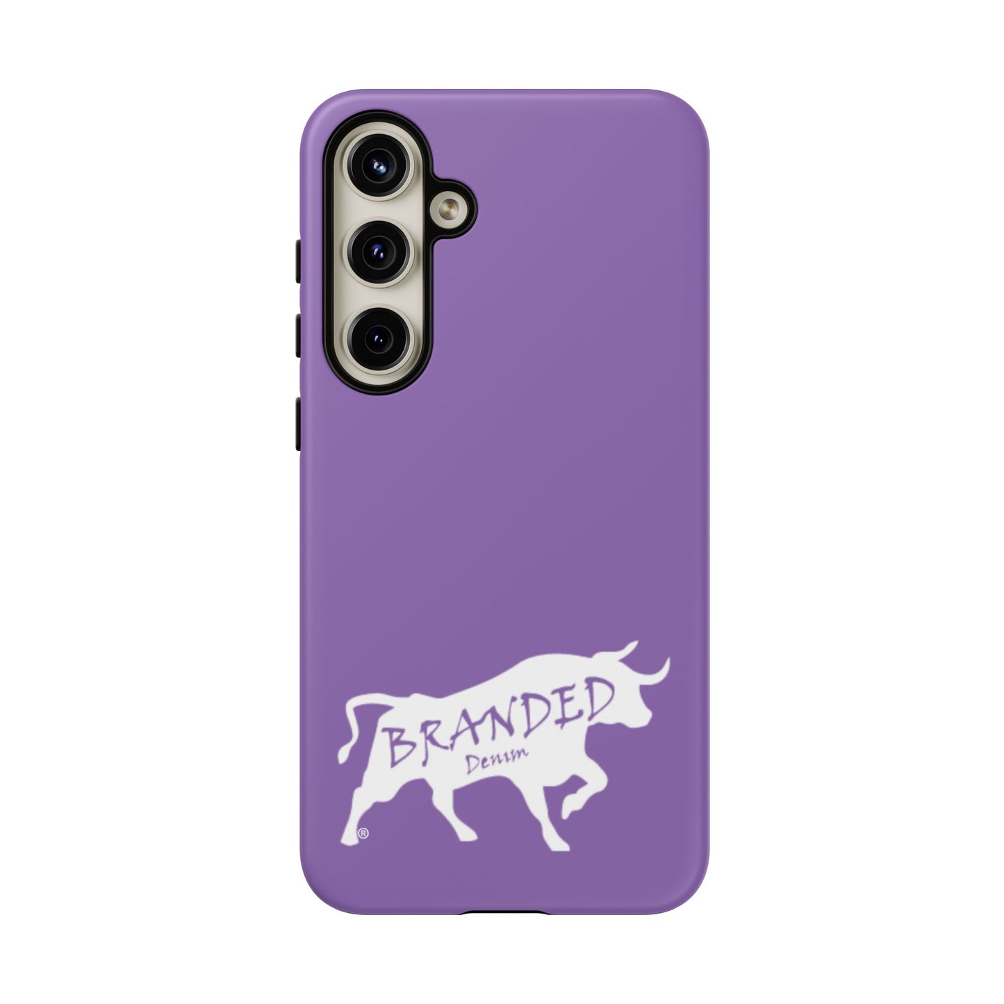 Purple Branded Denim Logo IPhone, Samsung, Google Tough Cases