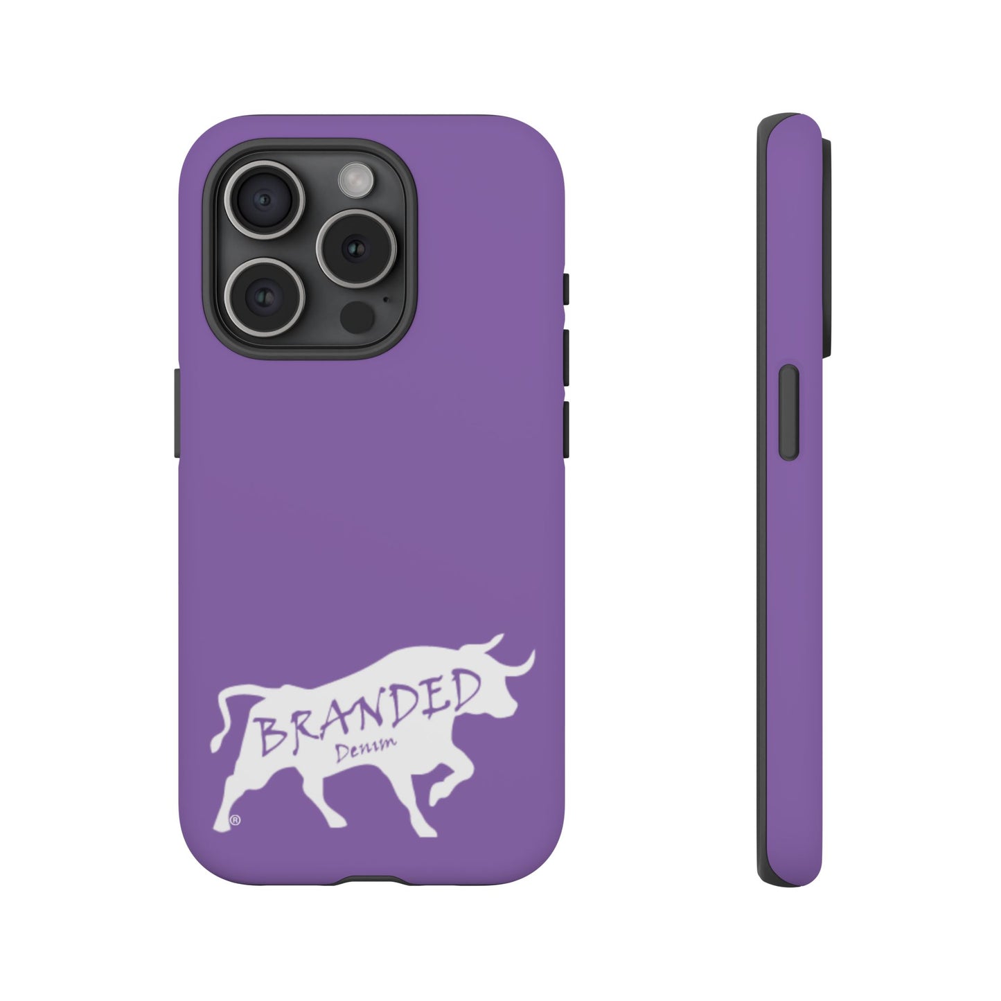 Purple Branded Denim Logo IPhone, Samsung, Google Tough Cases