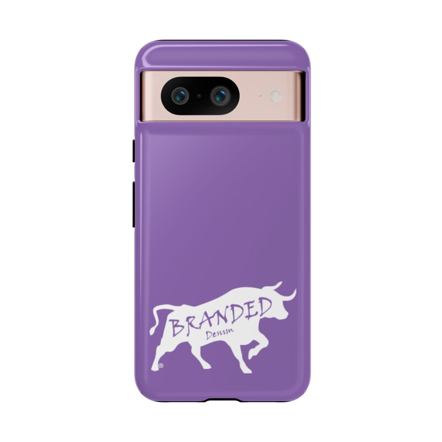 Purple Branded Denim Logo IPhone, Samsung, Google Tough Cases