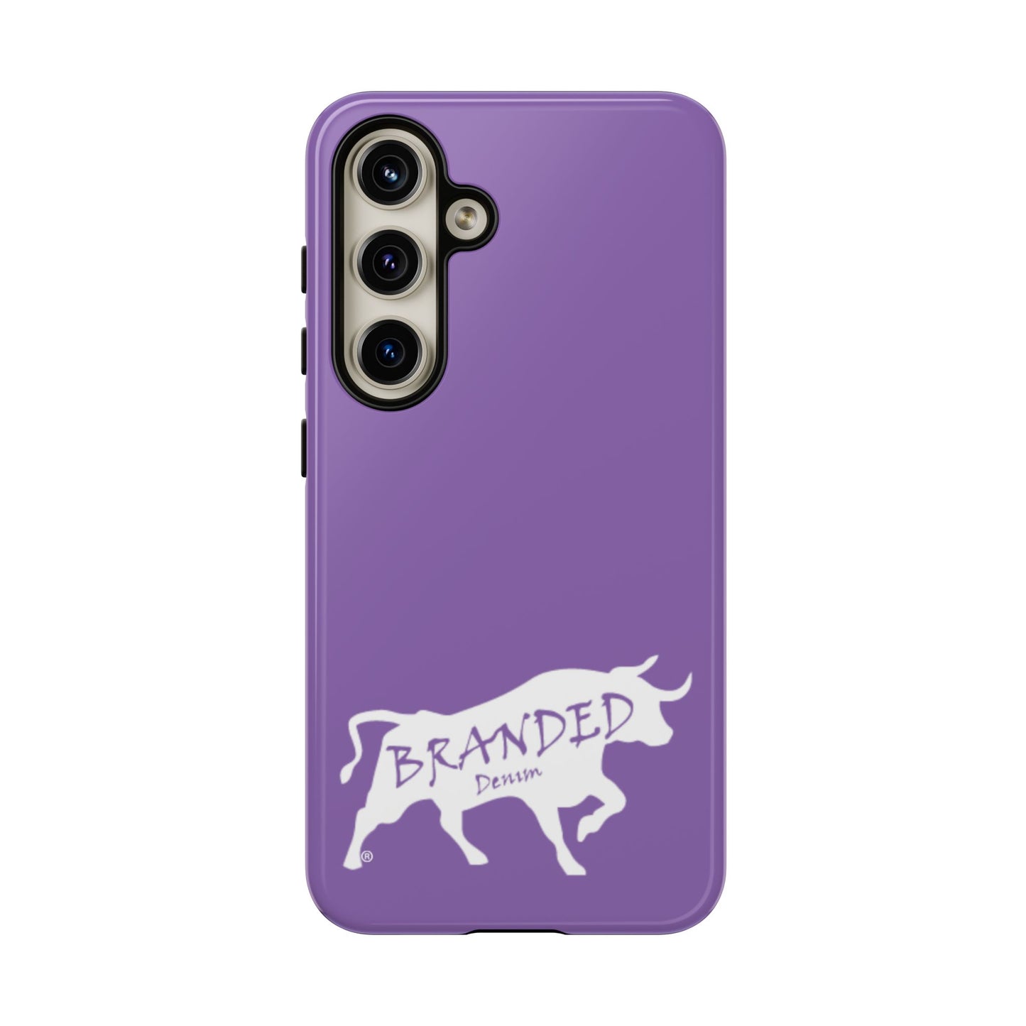 Purple Branded Denim Logo IPhone, Samsung, Google Tough Cases