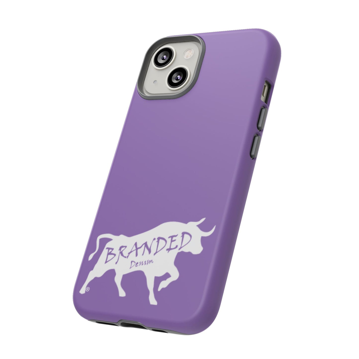 Purple Branded Denim Logo IPhone, Samsung, Google Tough Cases