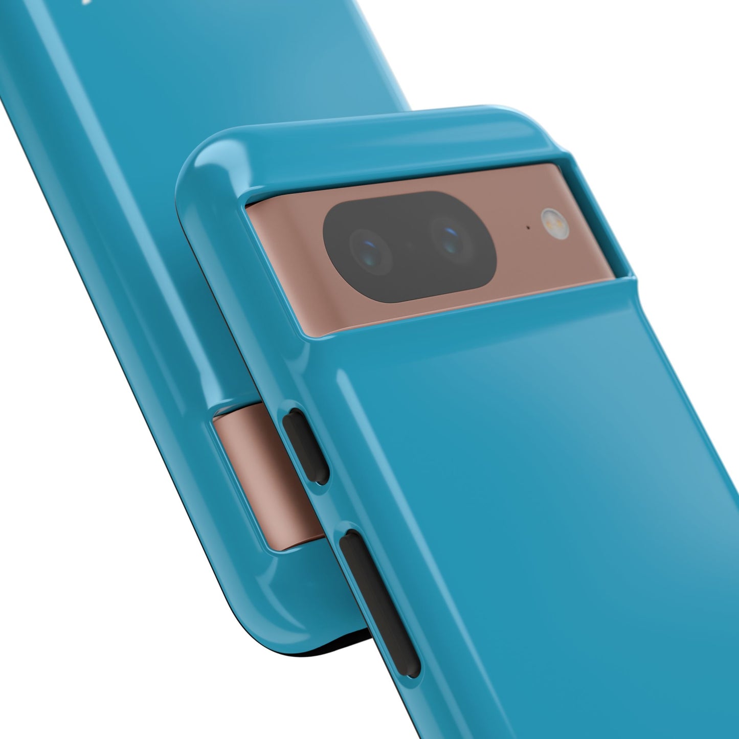 Turquoise Branded Denim Logo IPhone, Samsung, Google Tough Cases