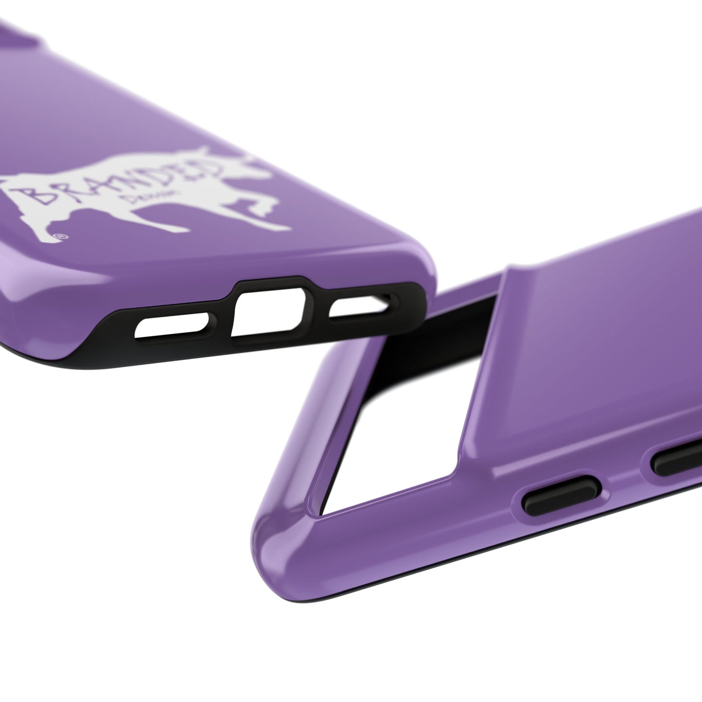 Purple Branded Denim Logo IPhone, Samsung, Google Tough Cases