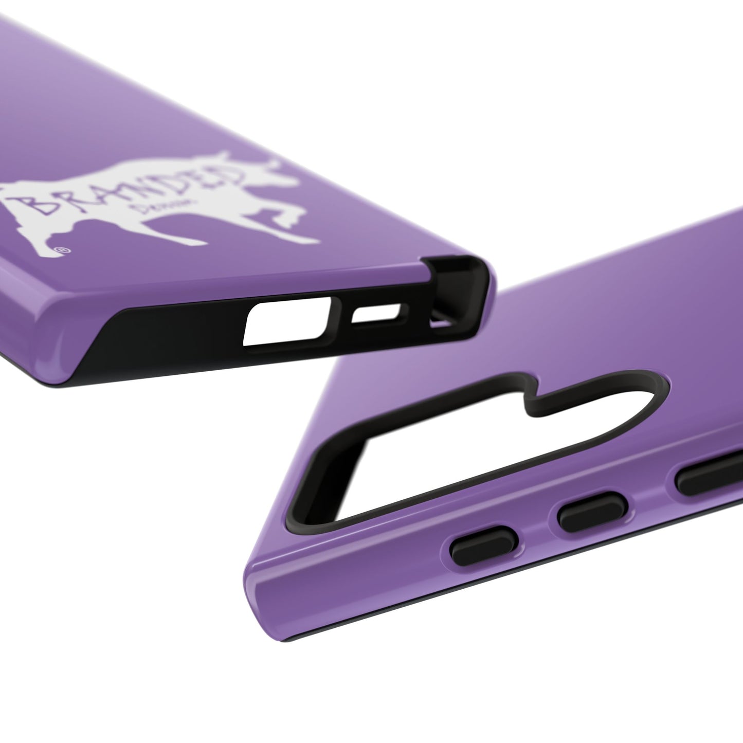 Purple Branded Denim Logo IPhone, Samsung, Google Tough Cases