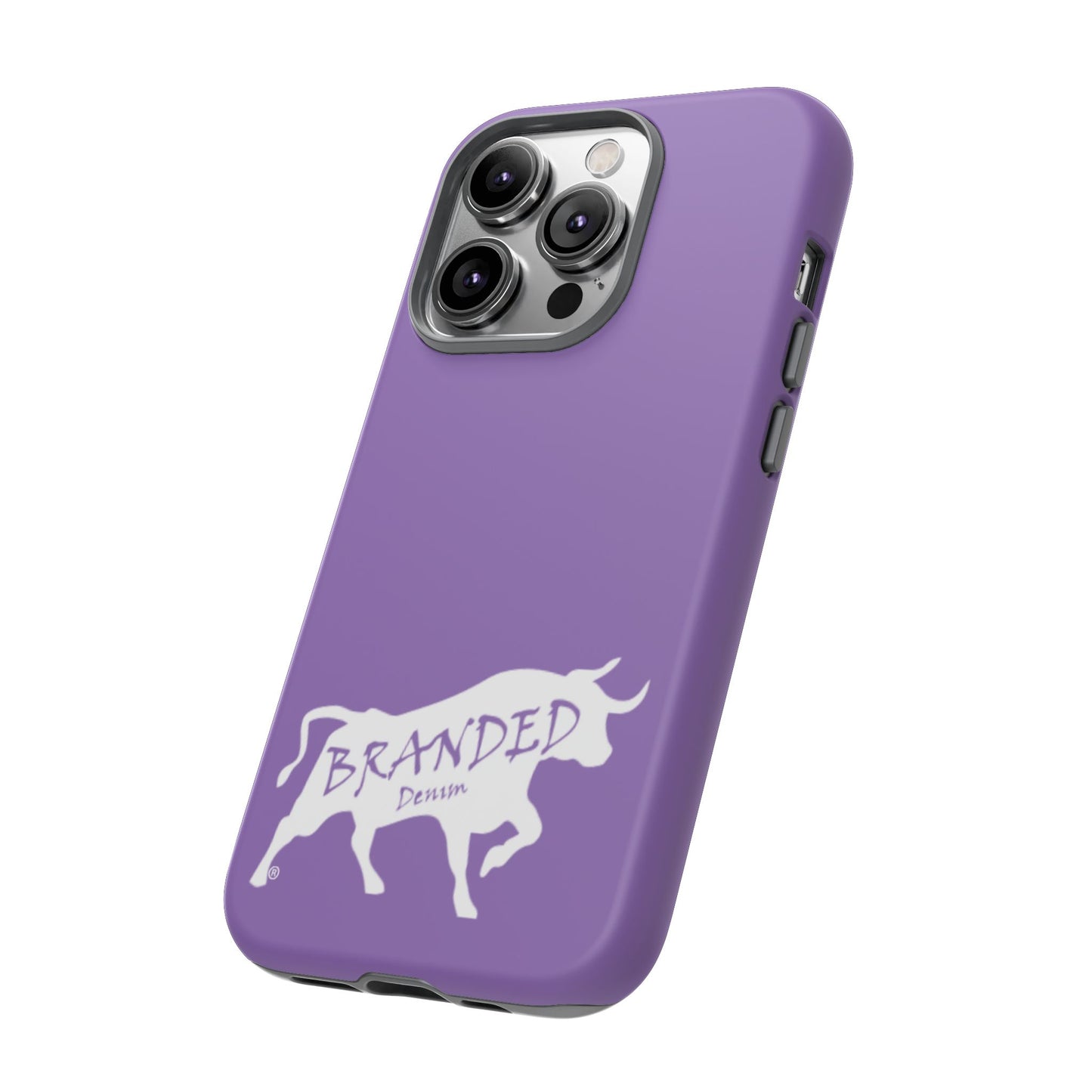 Purple Branded Denim Logo IPhone, Samsung, Google Tough Cases