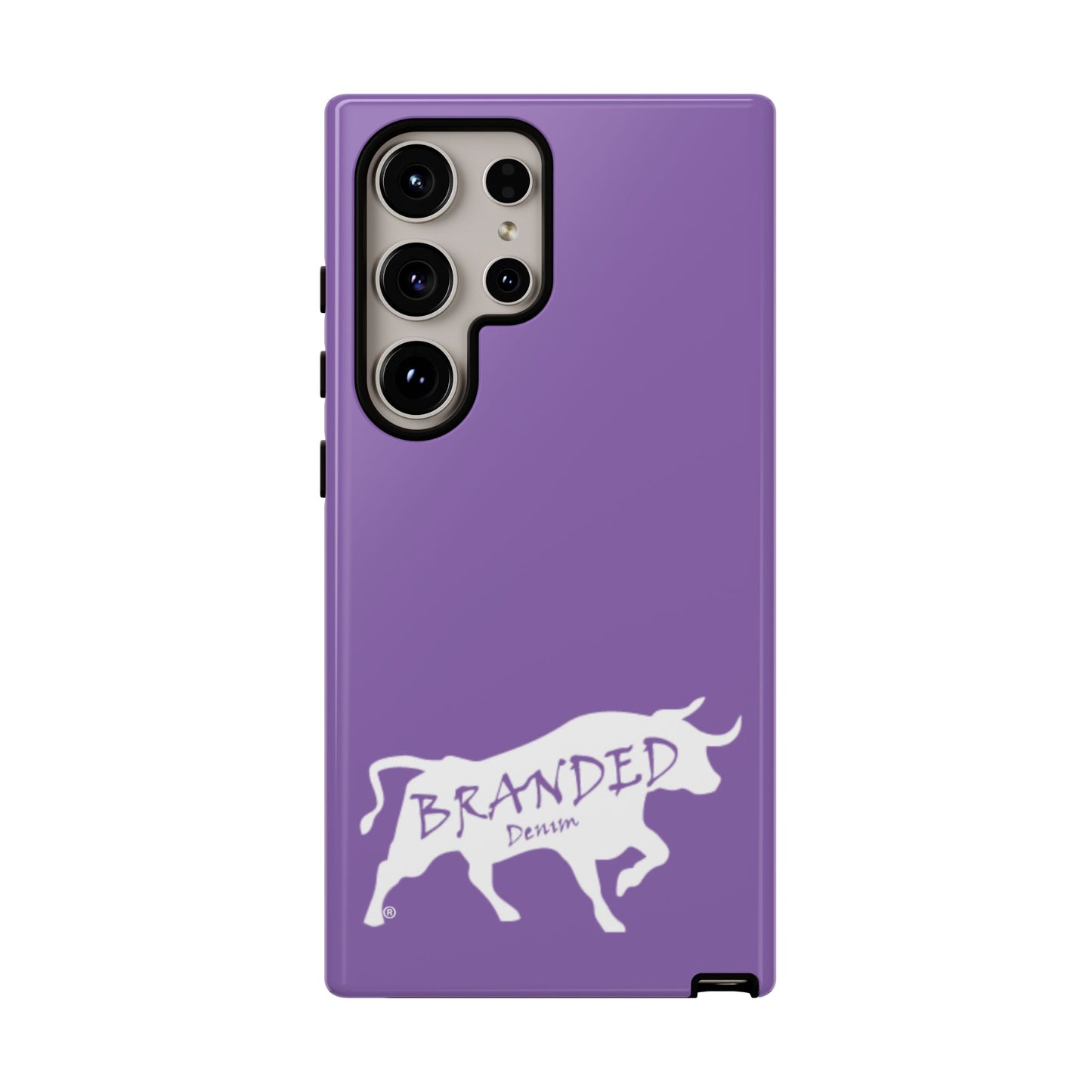 Purple Branded Denim Logo IPhone, Samsung, Google Tough Cases