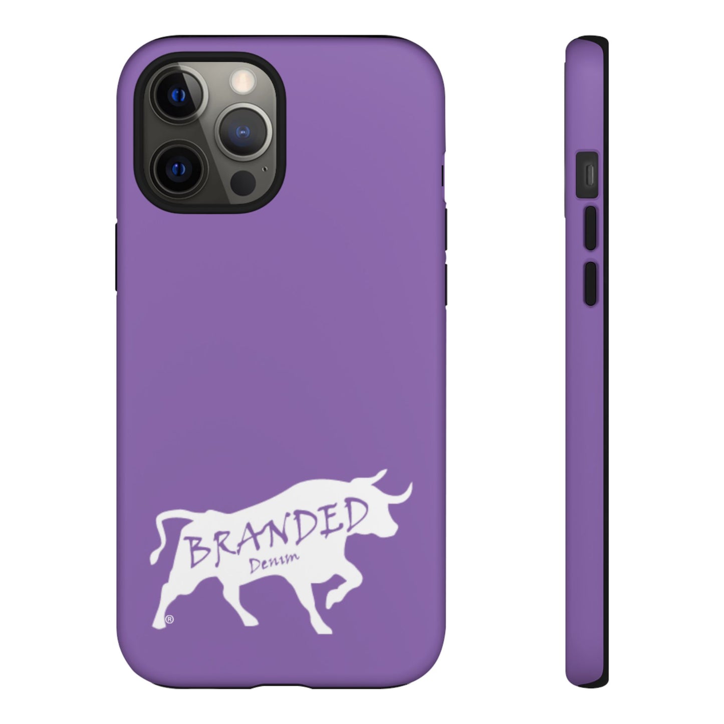 Purple Branded Denim Logo IPhone, Samsung, Google Tough Cases