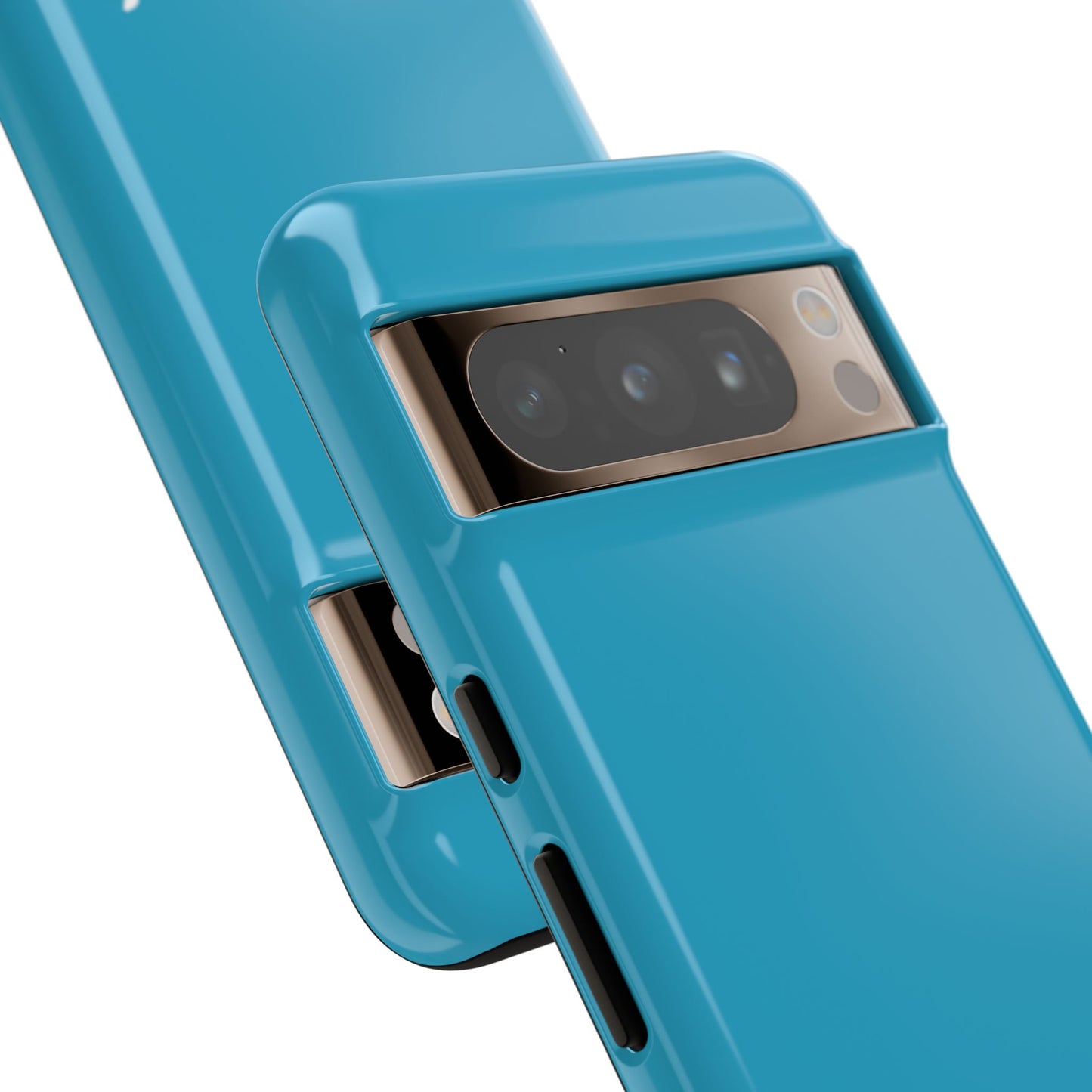 Turquoise Branded Denim Logo IPhone, Samsung, Google Tough Cases