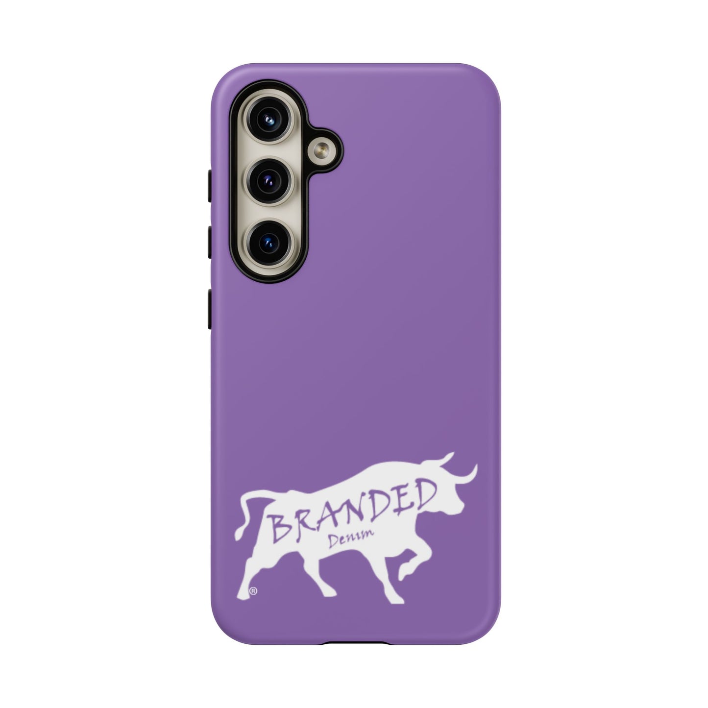 Purple Branded Denim Logo IPhone, Samsung, Google Tough Cases