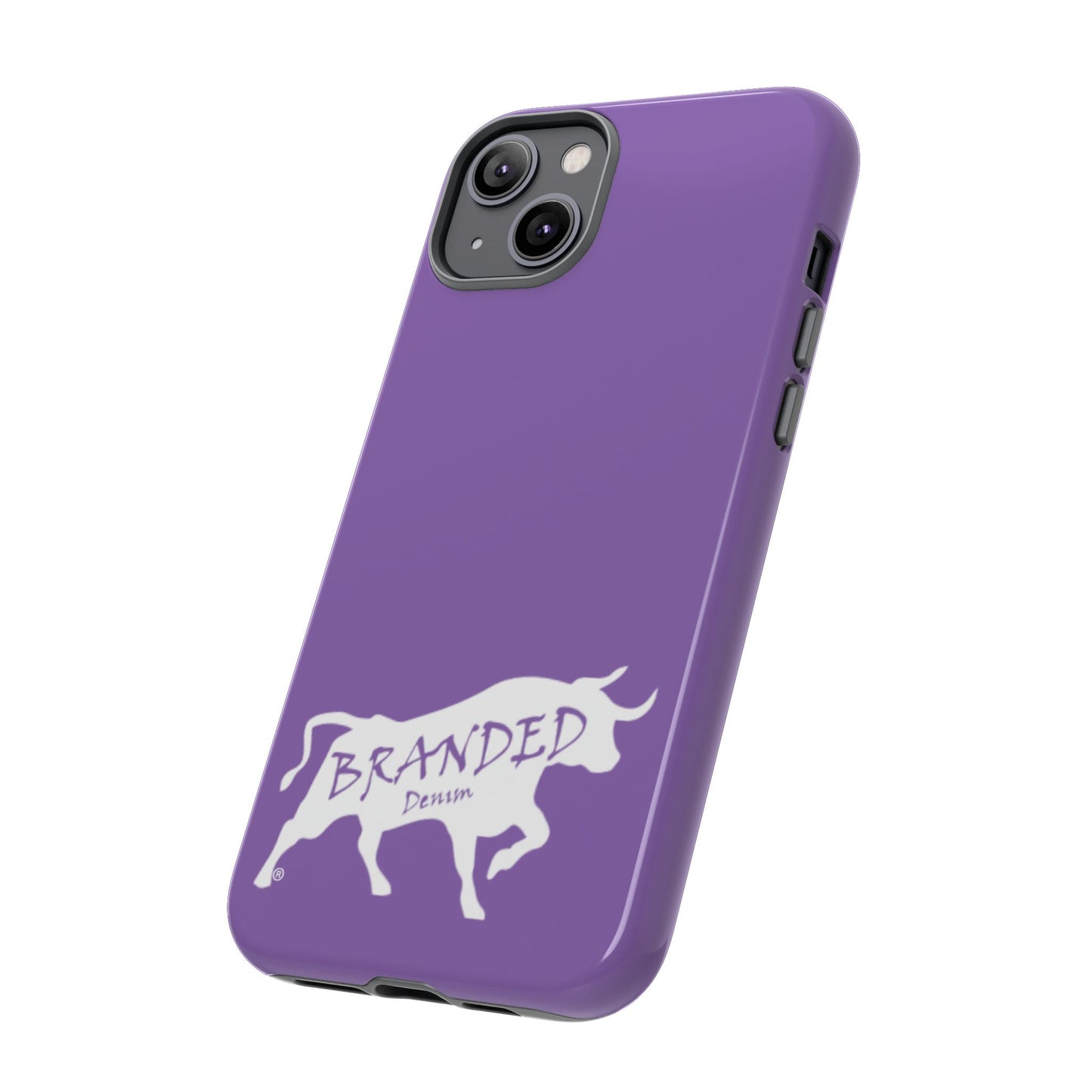 Purple Branded Denim Logo IPhone, Samsung, Google Tough Cases