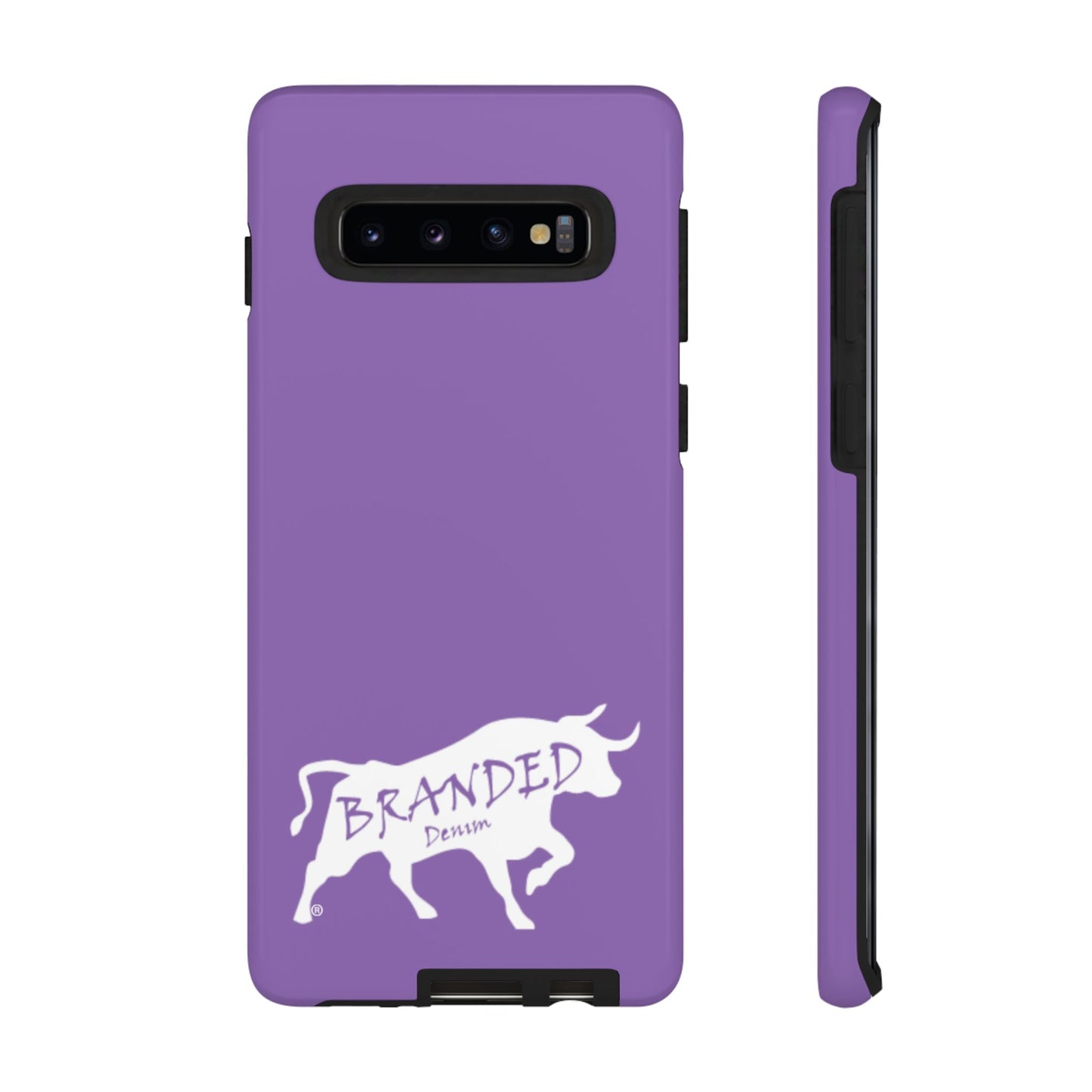 Purple Branded Denim Logo IPhone, Samsung, Google Tough Cases