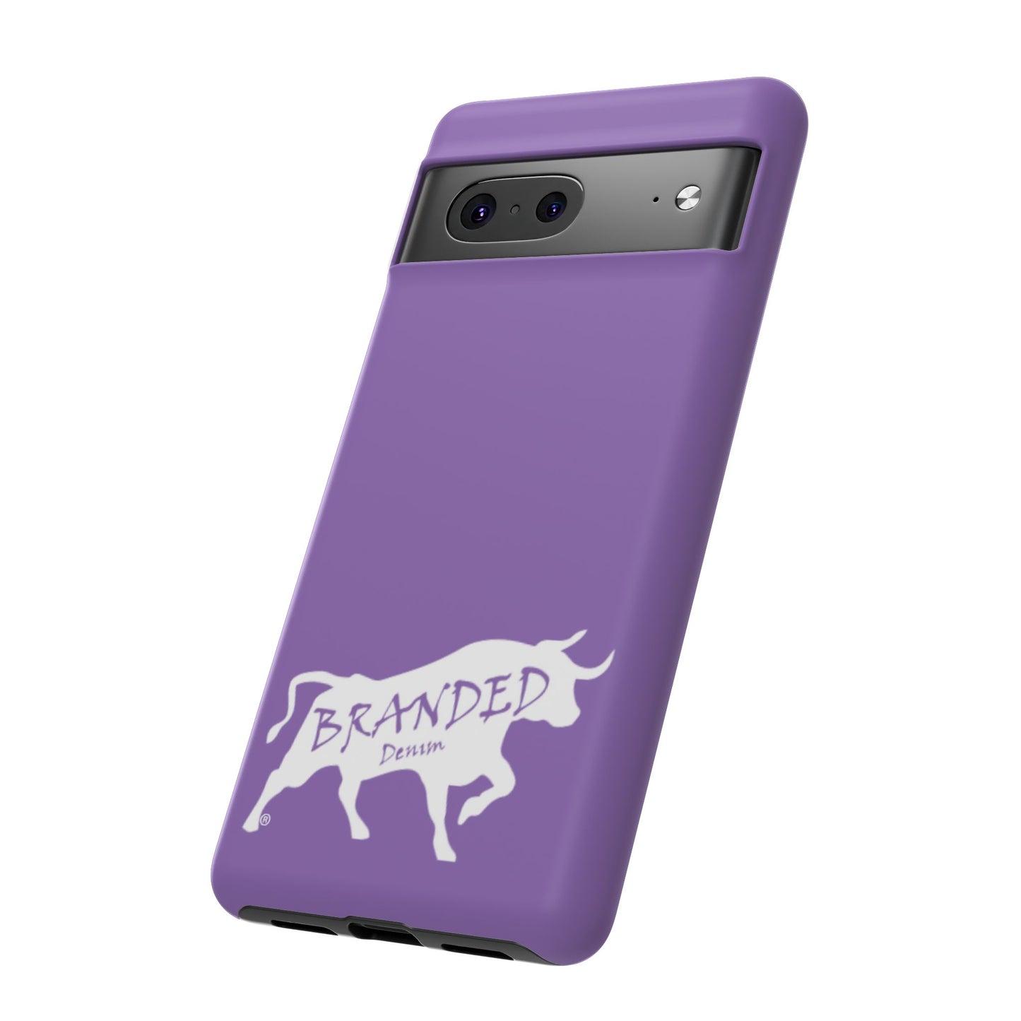 Purple Branded Denim Logo IPhone, Samsung, Google Tough Cases