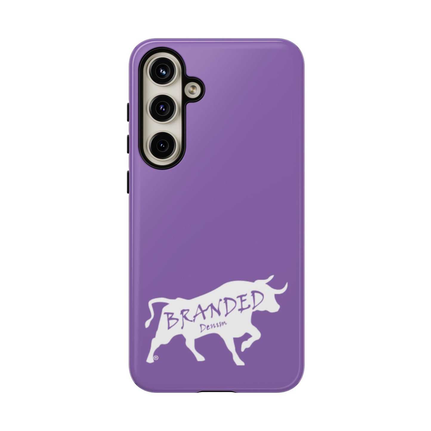 Purple Branded Denim Logo IPhone, Samsung, Google Tough Cases