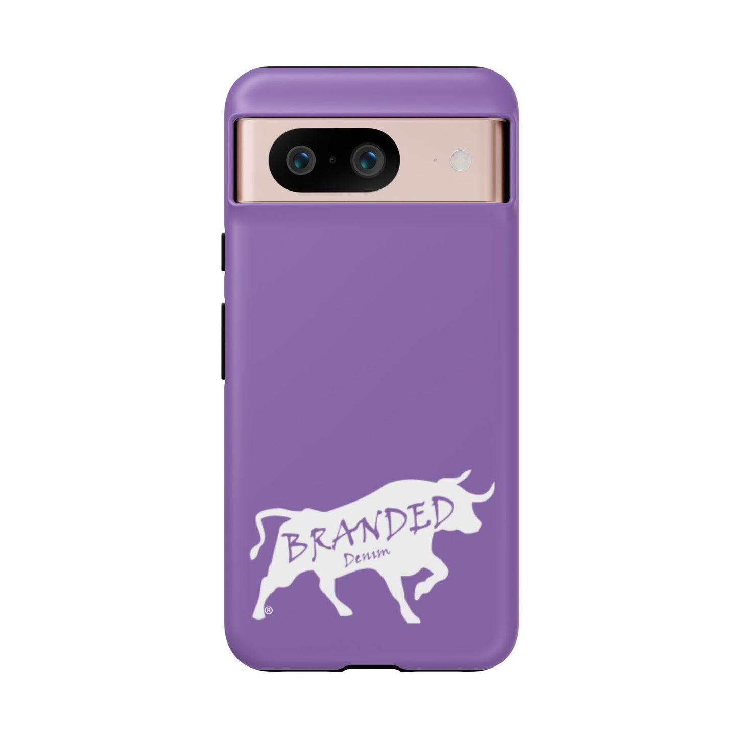 Purple Branded Denim Logo IPhone, Samsung, Google Tough Cases