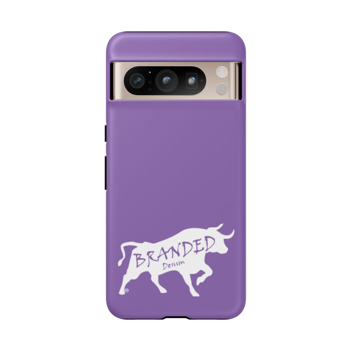 Purple Branded Denim Logo IPhone, Samsung, Google Tough Cases