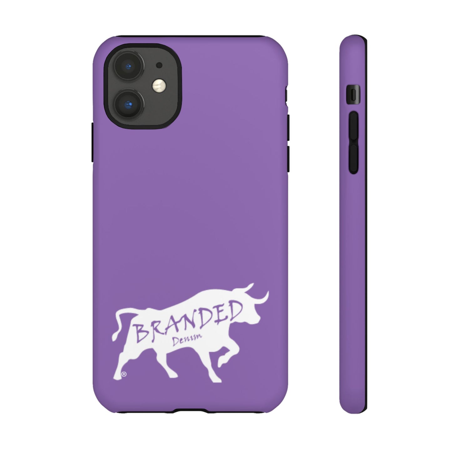 Purple Branded Denim Logo IPhone, Samsung, Google Tough Cases