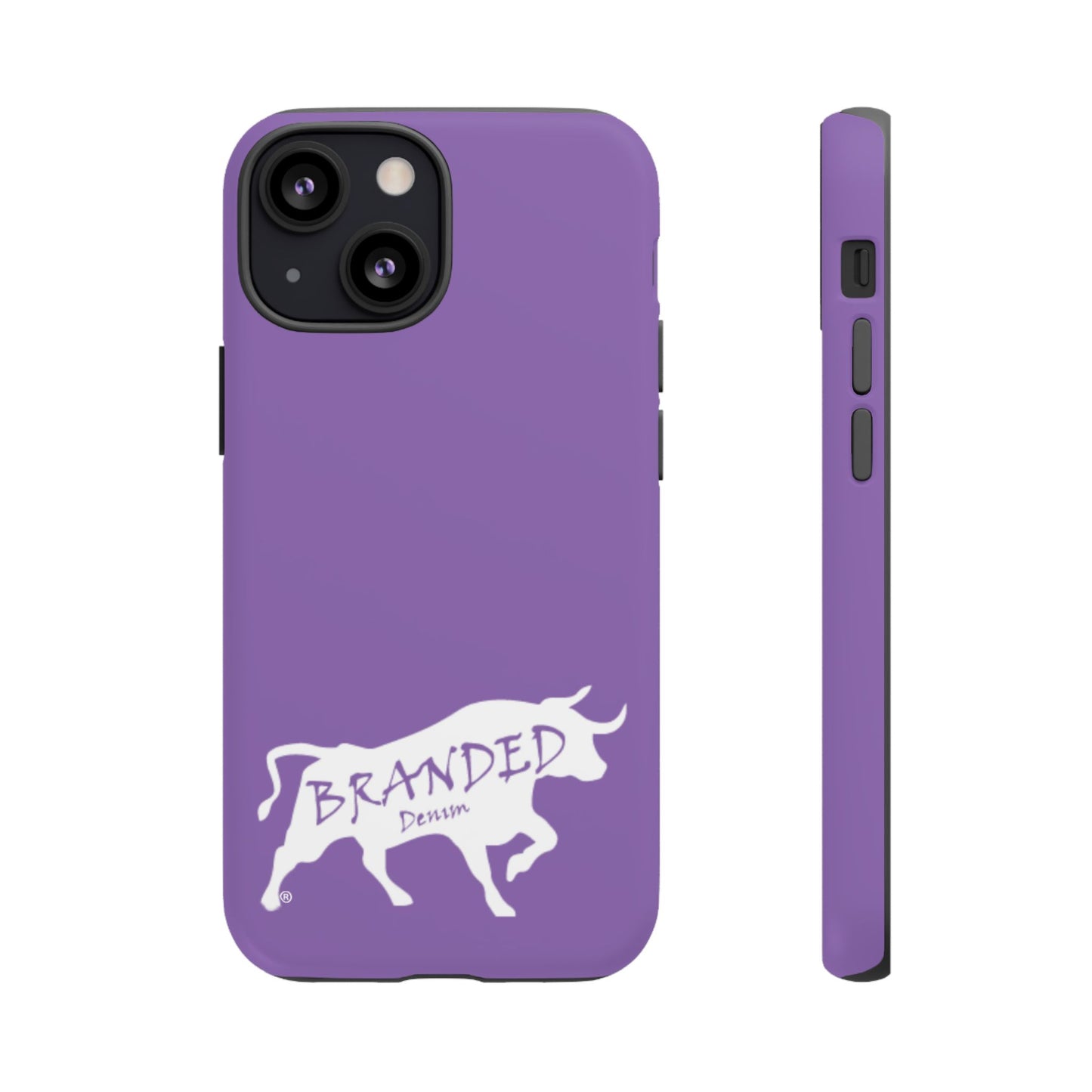 Purple Branded Denim Logo IPhone, Samsung, Google Tough Cases