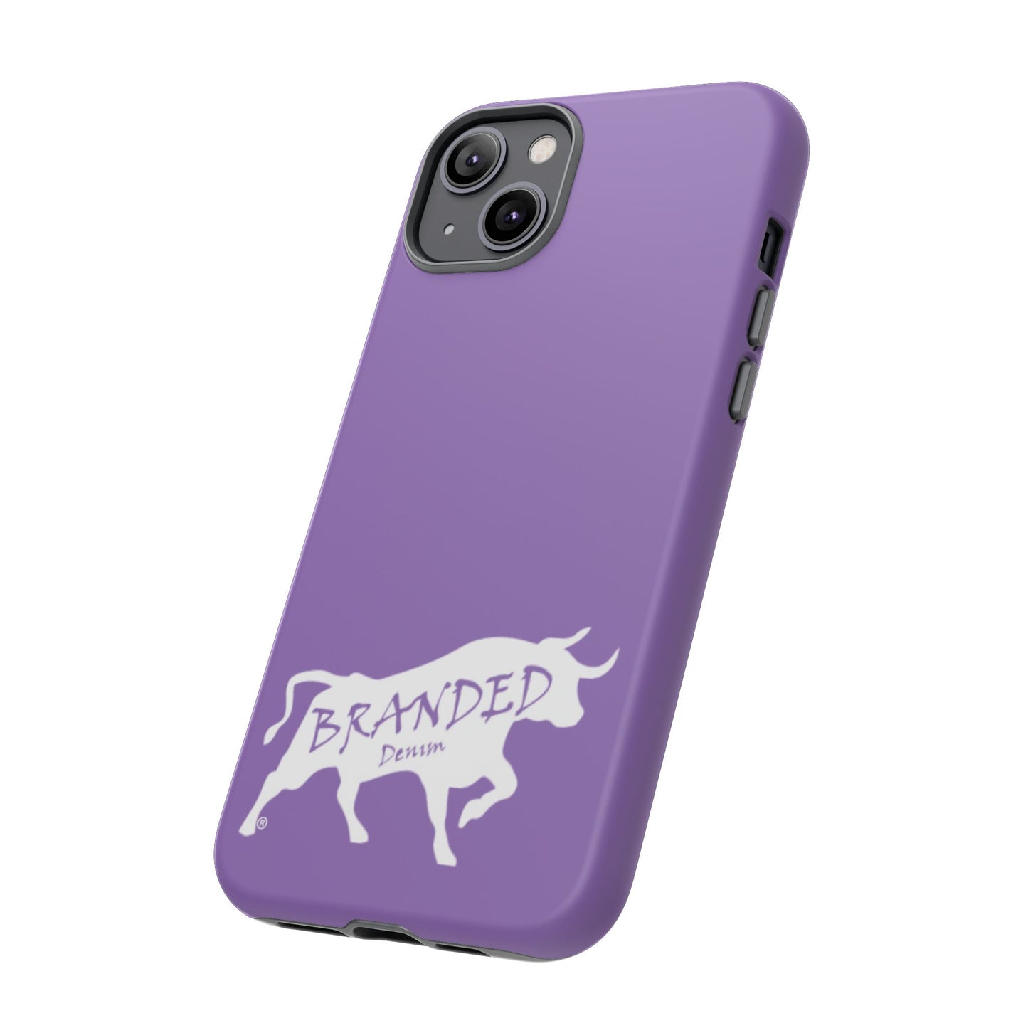 Purple Branded Denim Logo IPhone, Samsung, Google Tough Cases