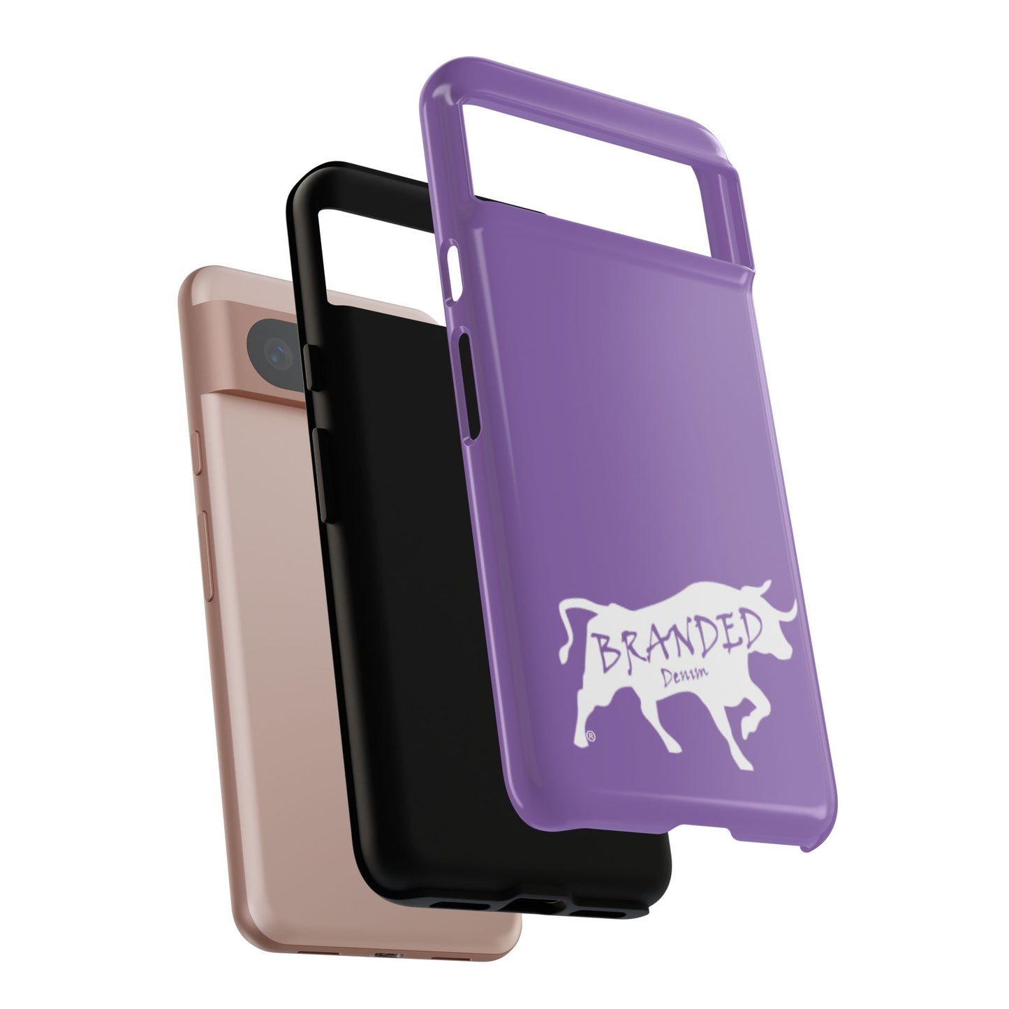 Purple Branded Denim Logo IPhone, Samsung, Google Tough Cases