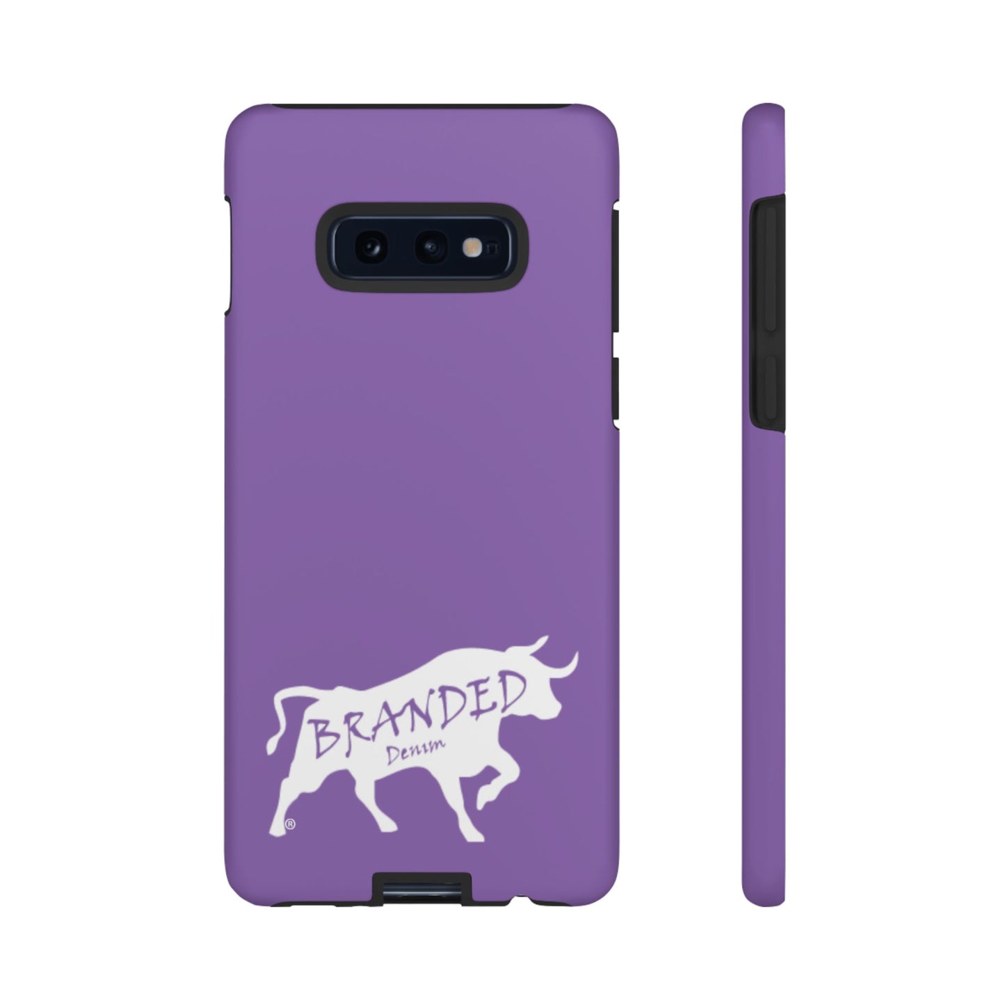 Purple Branded Denim Logo IPhone, Samsung, Google Tough Cases