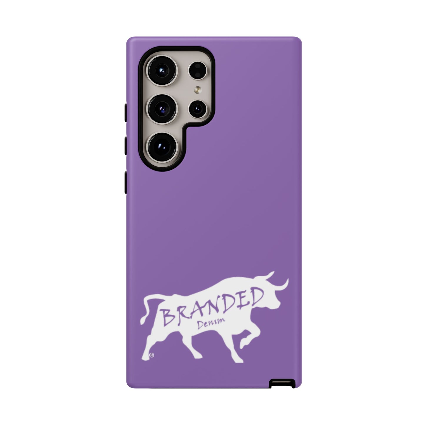 Purple Branded Denim Logo IPhone, Samsung, Google Tough Cases