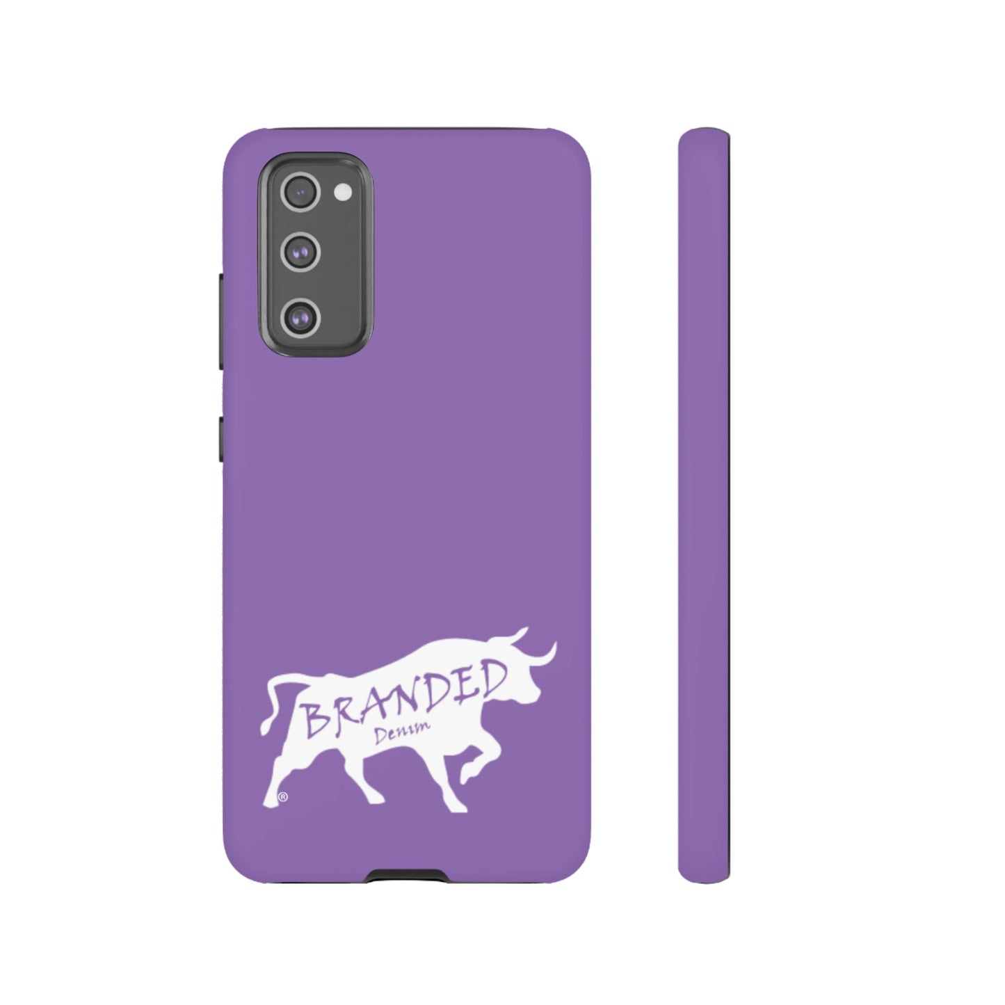 Purple Branded Denim Logo IPhone, Samsung, Google Tough Cases