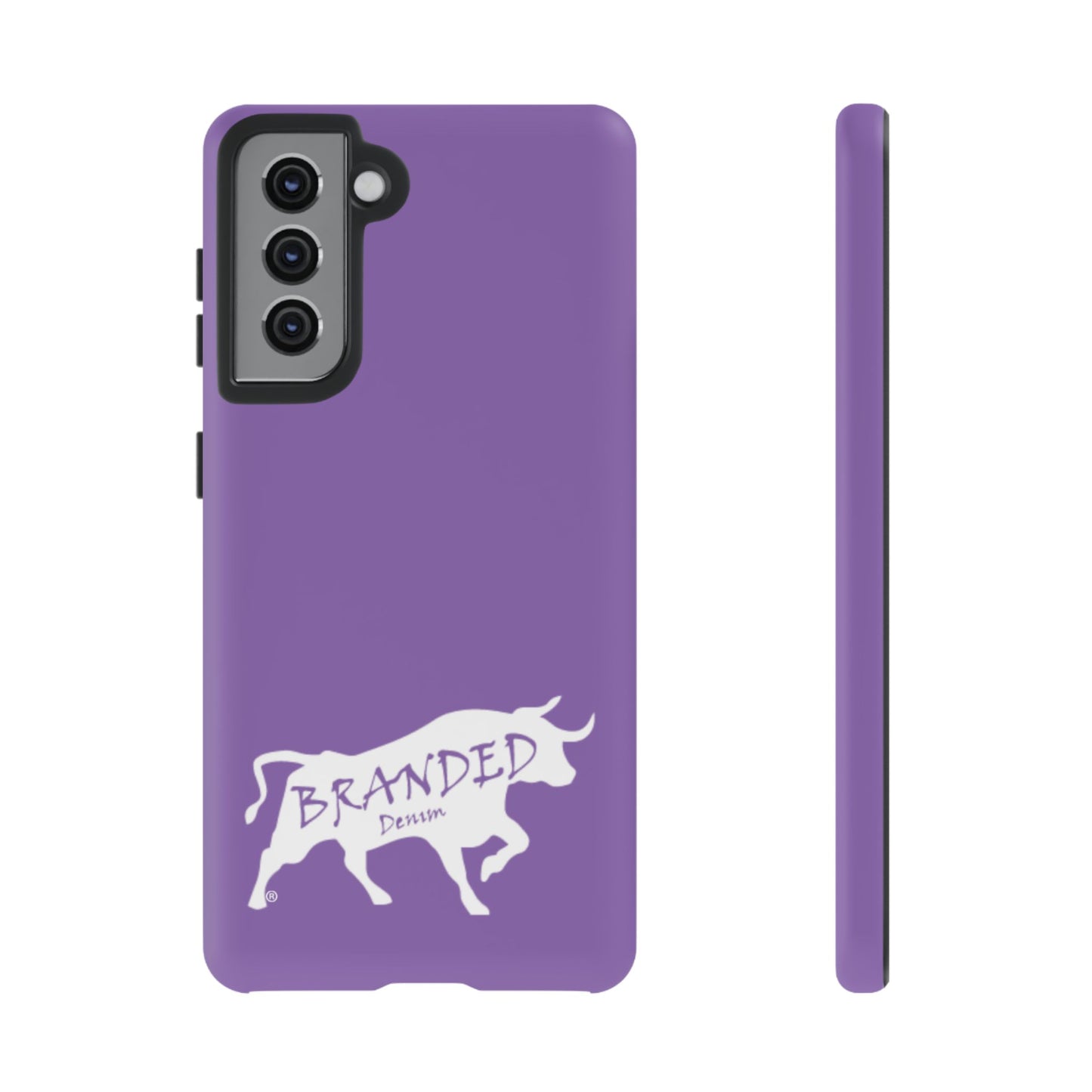 Purple Branded Denim Logo IPhone, Samsung, Google Tough Cases