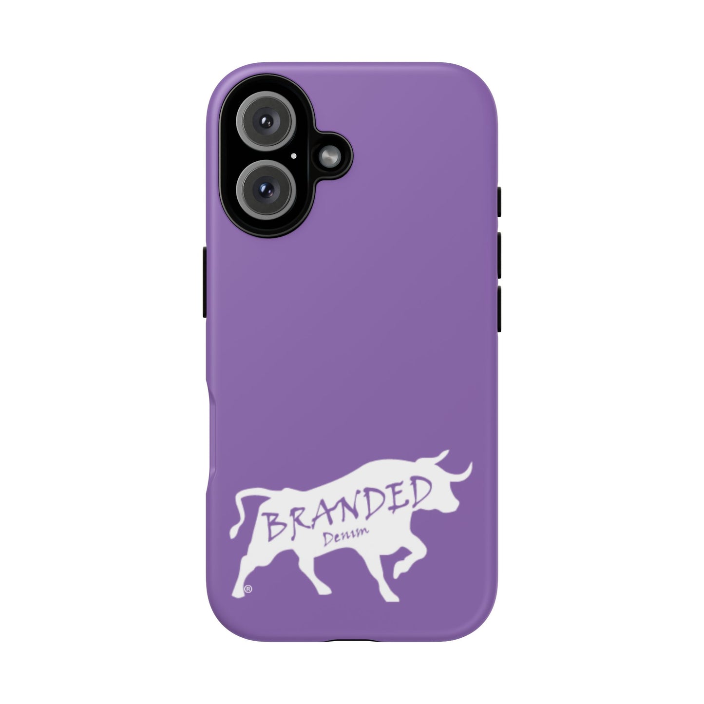 Purple Branded Denim Logo IPhone, Samsung, Google Tough Cases