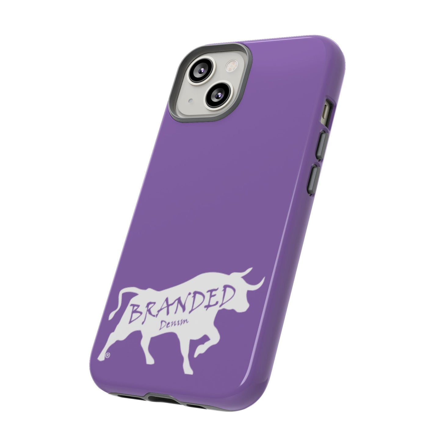 Purple Branded Denim Logo IPhone, Samsung, Google Tough Cases