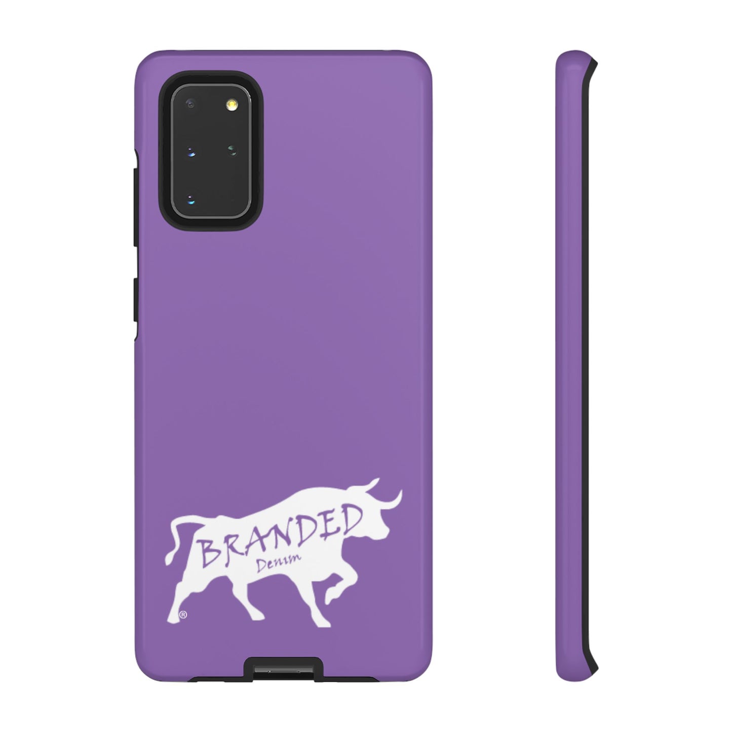 Purple Branded Denim Logo IPhone, Samsung, Google Tough Cases