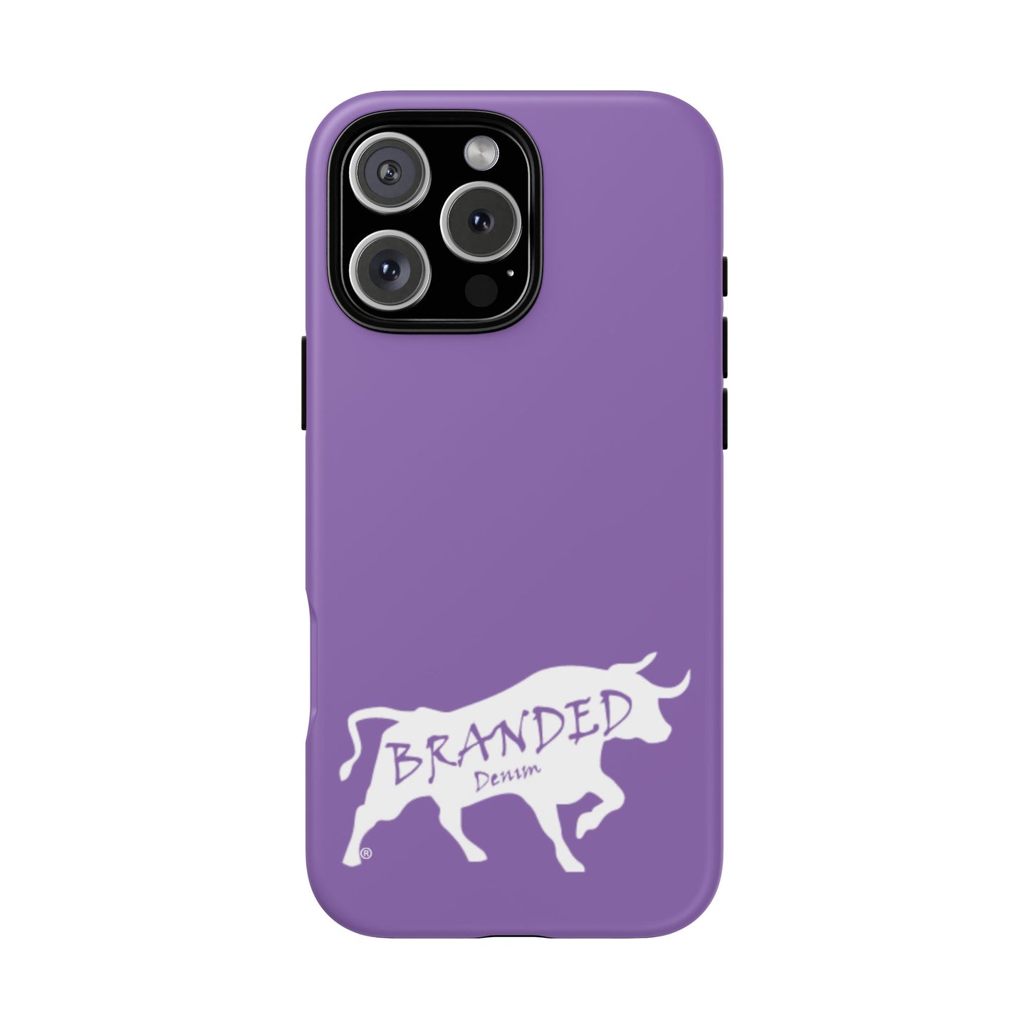 Purple Branded Denim Logo IPhone, Samsung, Google Tough Cases