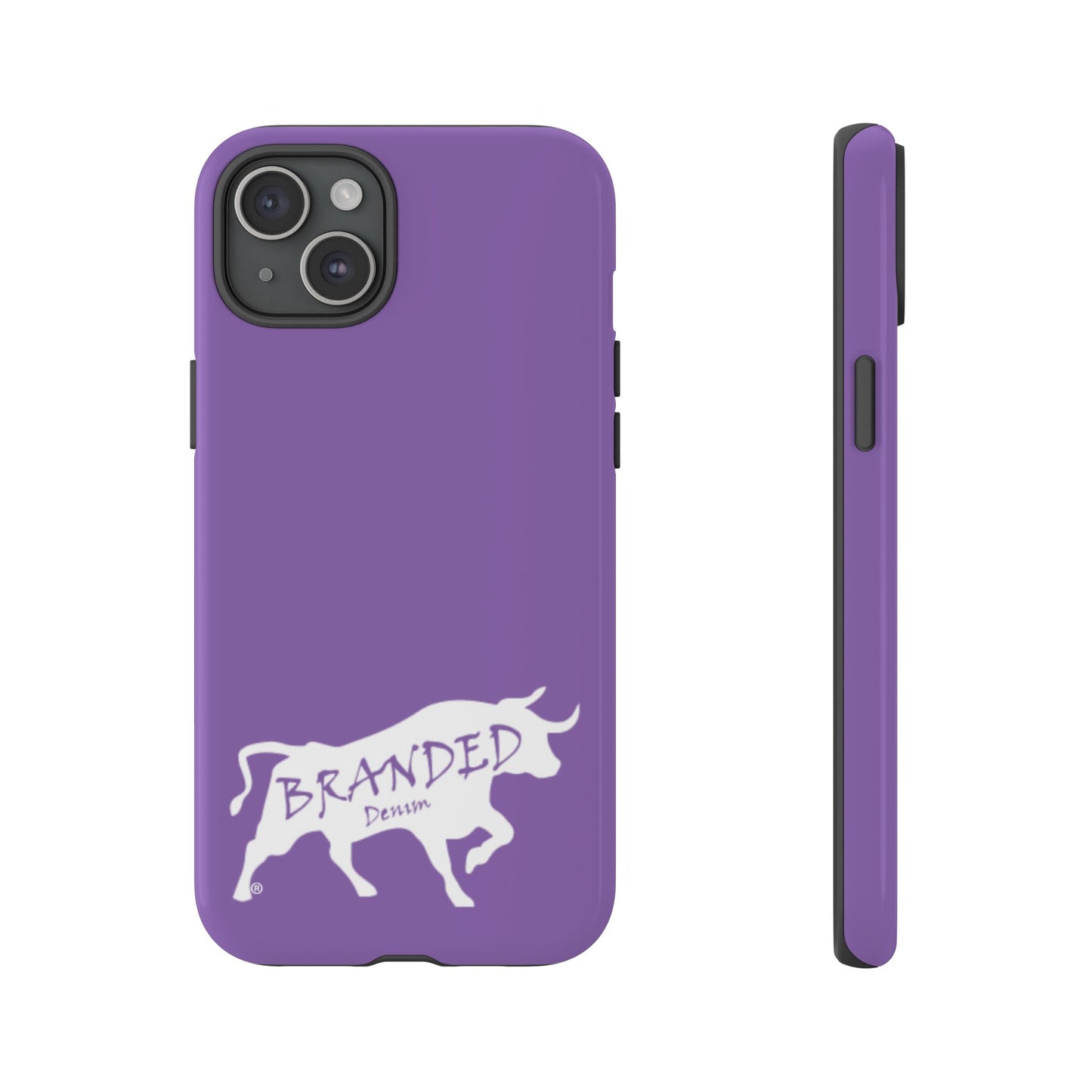 Purple Branded Denim Logo IPhone, Samsung, Google Tough Cases