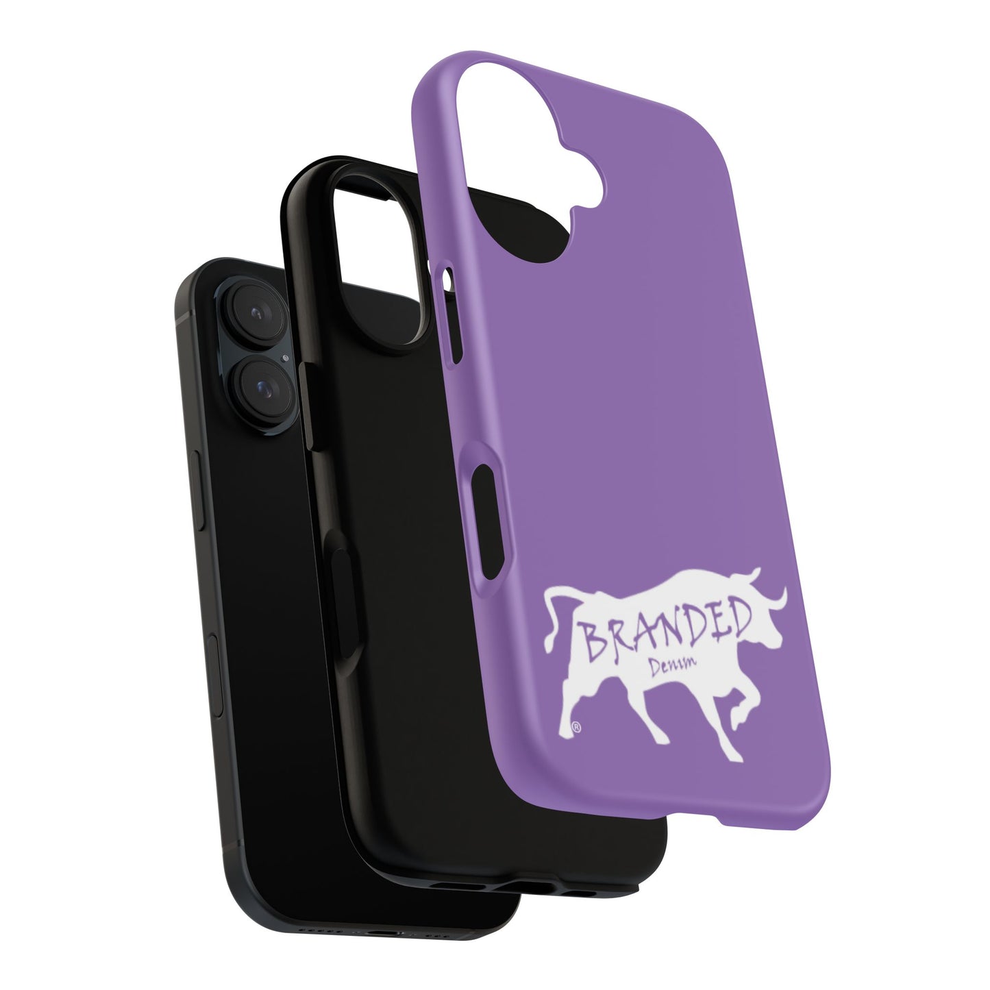 Purple Branded Denim Logo IPhone, Samsung, Google Tough Cases