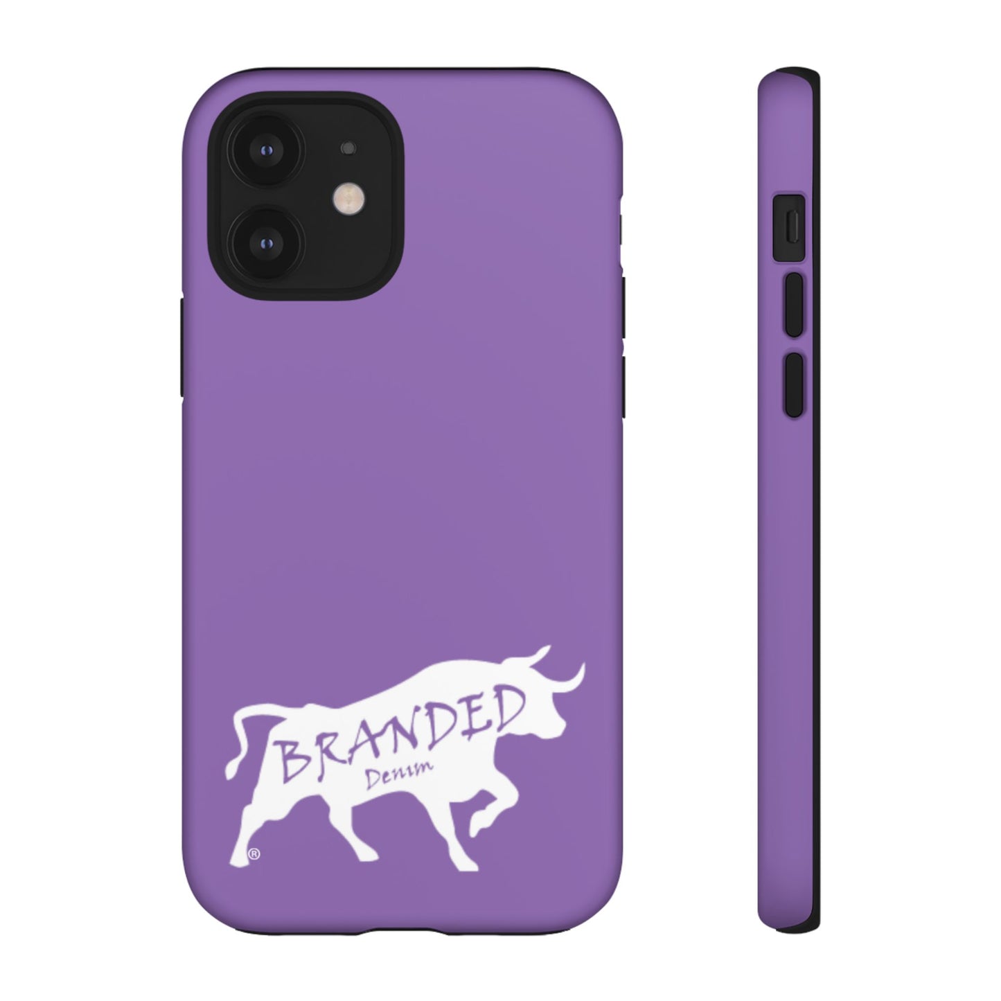 Purple Branded Denim Logo IPhone, Samsung, Google Tough Cases