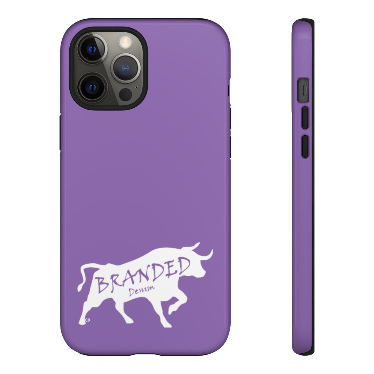 Purple Branded Denim Logo IPhone, Samsung, Google Tough Cases