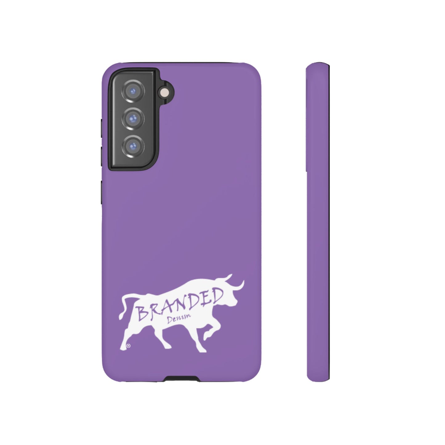 Purple Branded Denim Logo IPhone, Samsung, Google Tough Cases