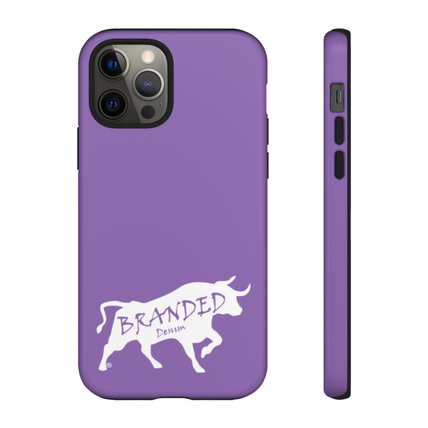 Purple Branded Denim Logo IPhone, Samsung, Google Tough Cases