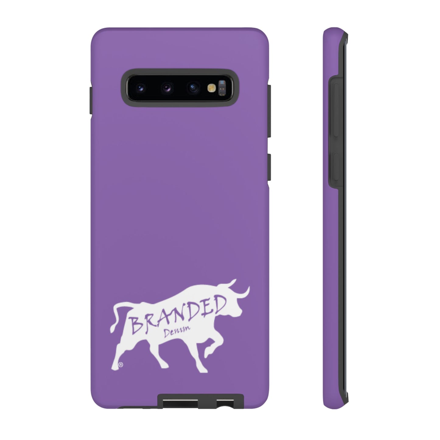 Purple Branded Denim Logo IPhone, Samsung, Google Tough Cases